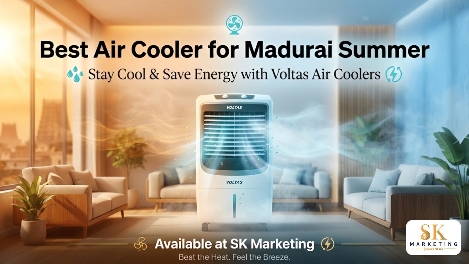 Best Air Cooler for Madurai Summer | Voltas Air Cooler at SK Marketing
