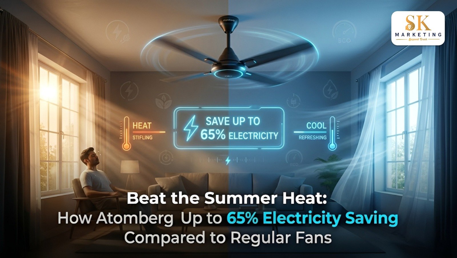 Beat the Summer Heat: How Atomberg Fans Save Up to 65% Electricity Compared to Regular Fans