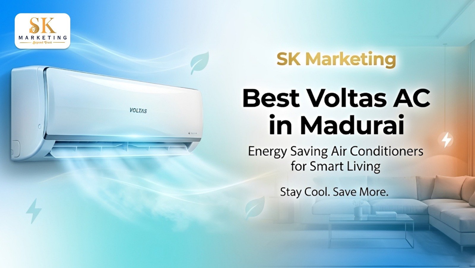 Best Voltas AC in Madurai – Energy Saving Air Conditioners at SK Marketing
