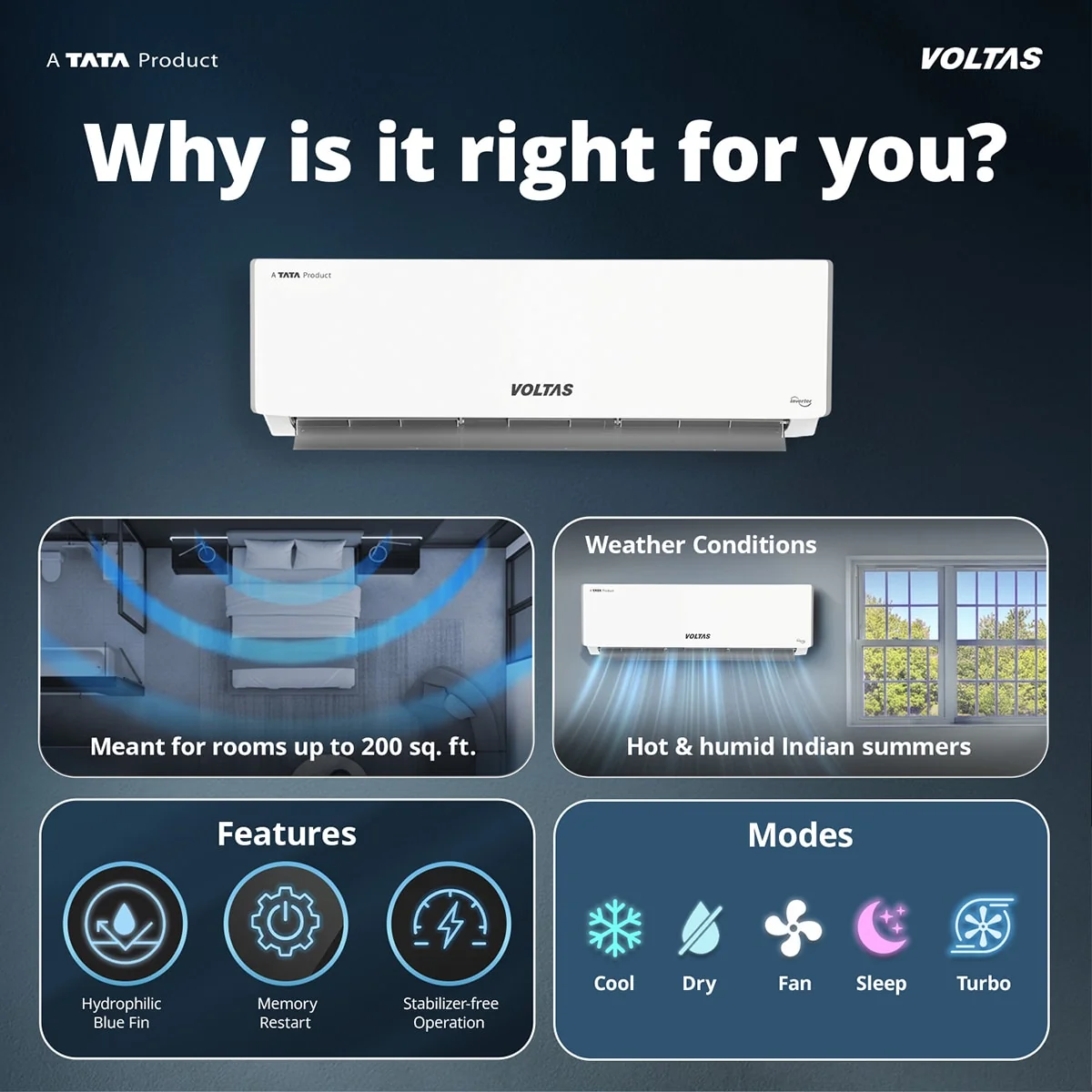 Voltas 245V Vectra Plus