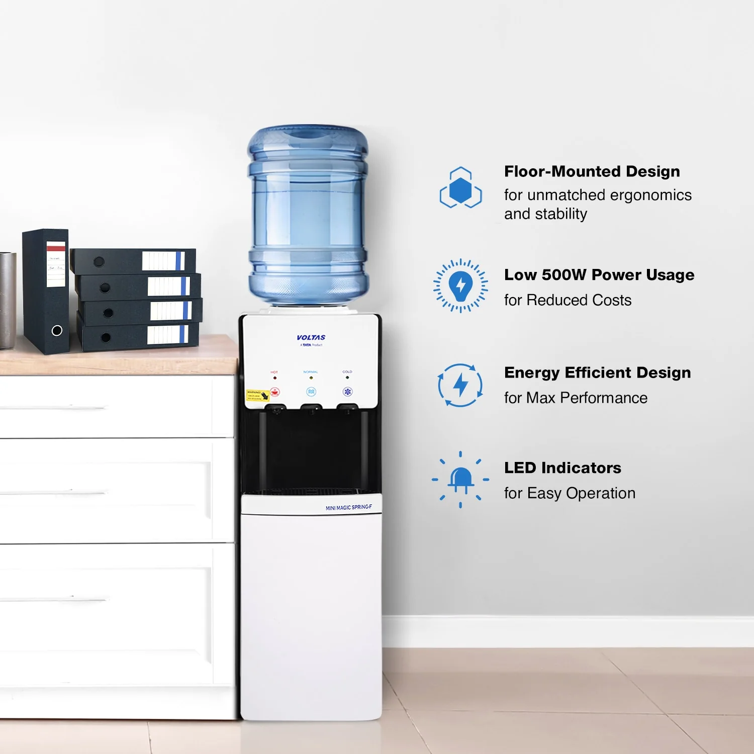 Voltas Water Dispenser ISI Mark Minimagic Spring FV + White