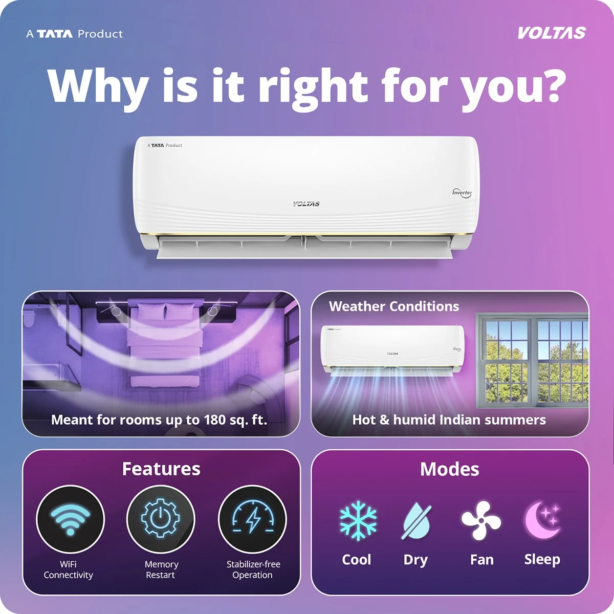 Voltas 183V Vertis Smart Elite Gold