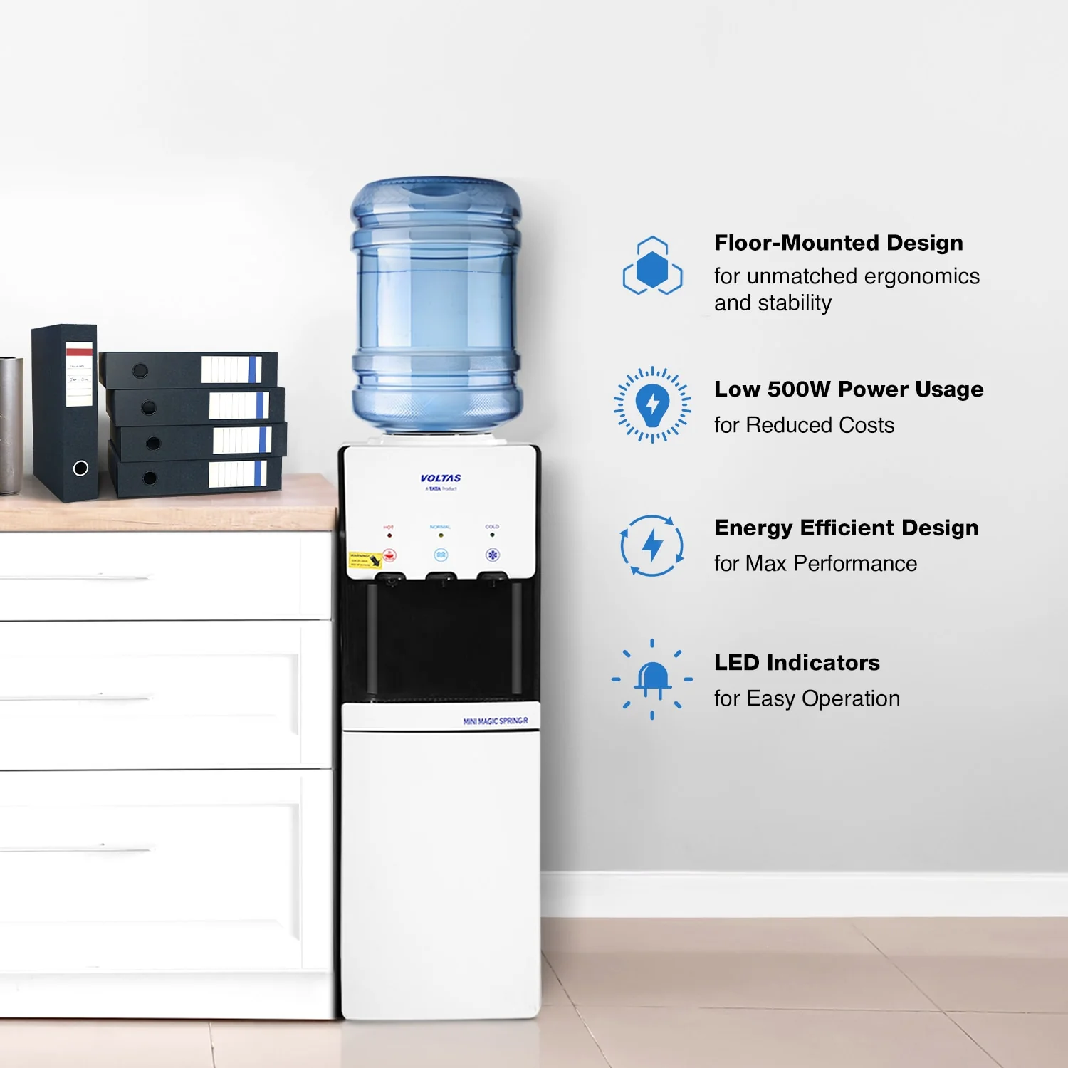 Voltas Water Dispenser ISI Mark Minimagic Spring RV+ White